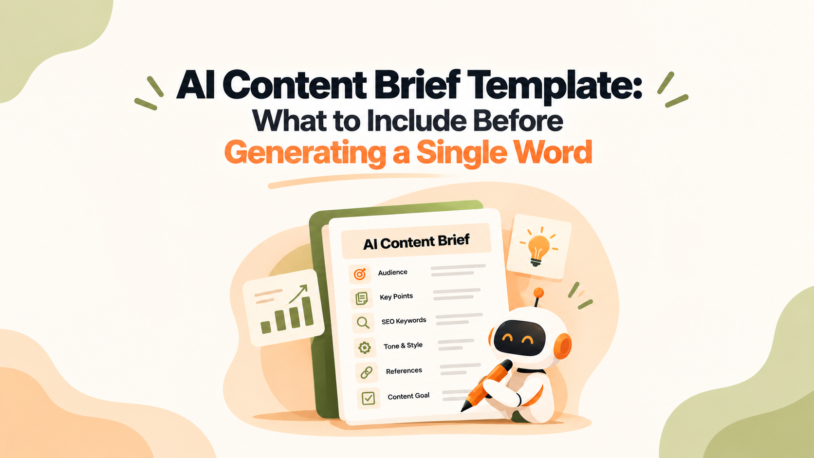 AI Content Brief Template: What to Include Before Generating a Single Word